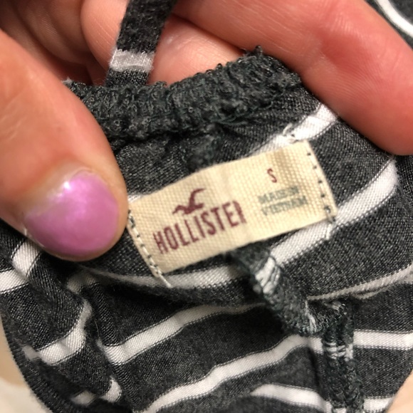 Hollister Gray and White Striped Dress - Picture 2 of 4